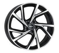 Cerchio in Lega MAK KASSEL 18x8 ET50 5x108 Black Mirror