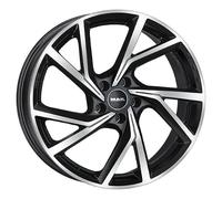 Cerchio in Lega MAK KASSEL 17x7 ET38 5x100 Black Mirror