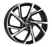 CERCHIO IN LEGA MAK KASSEL PER OPEL 7.5x17 5x110 BLACK MIRROR H08