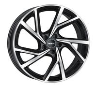 CERCHIO IN LEGA MAK KASSEL PER VOLKSWAGEN TIGUAN 8X19 5X112 BLACK MIRROR 9G8