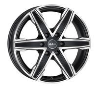 CERCHIO IN LEGA MAK KING6 PER NISSAN NP 300 M1 8X18 6X114,3 ICE BLACK I3T