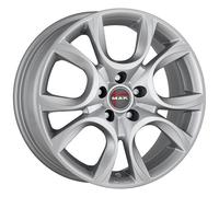 CERCHIO IN LEGA MAK TORINO W PER FIAT 500 CABRIO 6X15 4X098 SILVER XTD