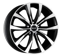 CERCHIO IN LEGA MAK WOLF PER VOLKSWAGEN TOURAN 7X17 5X112 BLACK MIRROR HKB