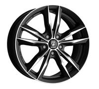 CERCHIO IN LEGA MOMO FAST 8X18 5X112 MATT BLACK POLISHED 243