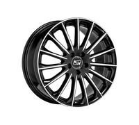 Cerchio in Lega MSW 30 7,5x18 ET40 5x114,3 Gloss Black Full Polished