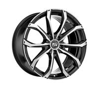 Cerchio in Lega MSW 48 in 8x19 ET45 Foratura 5x112 Gloss Black Full Polished
