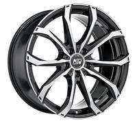 CERCHIO IN LEGA MSW 48 PER FIAT SCUDO N1 8X19 5X108 BLACK FULL POLISHED GBFP 3W9
