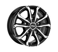 Cerchio in Lega MSW 48 Van in 7x17 ET55 Foratura 5x160 Gloss Black Full Polished