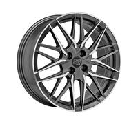 CERCHIO IN LEGA MSW MSW 50-4 PER RENAULT CLIO II 7X17 4X100 MATT GUN METAL 125
