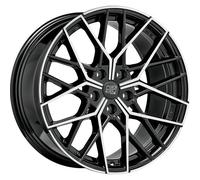 Cerchio in Lega MSW 74 8,5x18 ET50 5x120 Gloss Black Full Polished