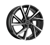 Cerchio in Lega MSW 80-5 in 7x17 ET37 Foratura 5x112 Gloss Black Full Polished