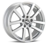CERCHIO IN LEGA MSW MSW 22 PER VOLKSWAGEN POLO VI GTI 6X15 5X100 FULL SILVER 287