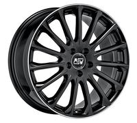 Cerchio in Lega MSW 30 in 8,5x20 ET28 Foratura 5x112 Gloss Black+Diamond Lip
