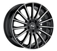 Cerchio in Lega MSW 30 in 8,5x20 ET45 Foratura 5x114,3 Gloss Black Full Polished