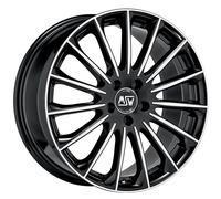 Cerchio in Lega MSW 30 in 8,5x20 ET53 Foratura 5x112 Gloss Black Full Polished