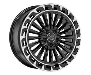 CERCHIO IN LEGA MSW MSW 32 PER MINI COOPER 7,5X19 5X112 GLOSS BLACK+DIAMOND 2TG