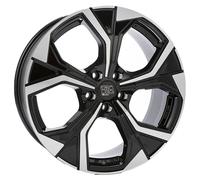 Cerchio in Lega MSW 43 in 8,5x20 ET30 Foratura 5x114,3 Gloss Black Full Polished