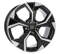 Cerchio in Lega MSW 43 in 8x20 ET40 Foratura 5x108 Gloss Black Full Polished