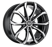 CERCHIO IN LEGA MSW MSW 48 PER PORSCHE MACAN S 9X19 5X112 GLOSS BLACK FULL LA5