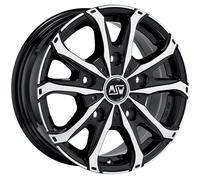 Cerchio in Lega MSW 48 Van 6,5x16 ET60 Foratura 5x160 Gloss Black Full Polished