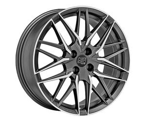 CERCHIO IN LEGA MSW MSW 50-4 PER FIAT BRAVO 7X17 4X100 MATT GUN METAL FULL POLI