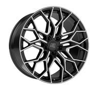 Cerchio in Lega MSW 51 9,5x21 ET26 5x112 Gloss Black Full Polished