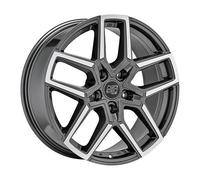CERCHIO IN LEGA MSW MSW 52 PER RENAULT MEGANE III 8.5X20 5X114.3 GLOSS GUN S5H
