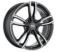 CERCHIO IN LEGA MSW MSW 73 PER AUDI S5 8X18 5X112 GLOSS DARK GREY FULL POLI J80
