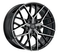 CERCHIO IN LEGA MSW MSW 74 PER VOLVO C30 8X19 5X108 GLOSS BLACK FULL POLISHED 5