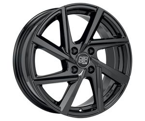CERCHIO IN LEGA MSW MSW 80-4 PER ALFA ROMEO MITO 7X17 4X100 GLOSS BLACK IO3