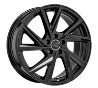 CERCHIO IN LEGA MSW MSW 80-5 PER SEAT LEON 6.5X16 5X112 GLOSS BLACK R0I