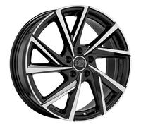 Cerchio in Lega MSW 80-5 in 6,5x16 ET47 Foratura 5x100 Gloss Black Full Polished