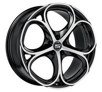 CERCHIO IN LEGA MSW MSW 82 PER ALFA ROMEO STELVIO 9X20 5X110 GLOSS BLACK FULL P