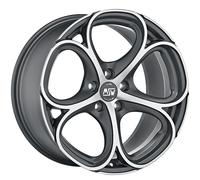 CERCHIO IN LEGA MSW MSW 82 PER AUDI Q2 9X20 5X112 MATT GUN METAL FULL POLIS P06