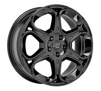 CERCHIO IN LEGA MSW MSW 83 PER FIAT ABARTH 124 SPIDER 7X17 4X100 GLOSS BLACK MOG