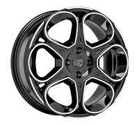 CERCHIO IN LEGA MSW MSW 83 PER OPEL ASTRA GTC 8X19 5X110 GLOSS BLACK FULL POLIS