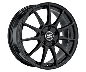 CERCHIO IN LEGA MSW MSW 85 PER CITROEN - DS DS 3 6X15 4X108 GLOSS BLACK JZK