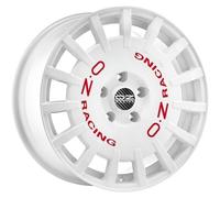 Cerchio in Lega OZ Racing RALLY RACING 8x17 ET35 5x98 Race White Red Lettering