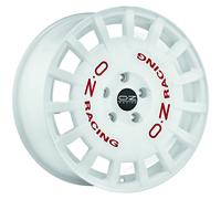 Cerchio in Lega OZ Rally Racing in 7x17 ET40 PCD 4x108 Race White Red Lettering