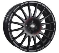 Cerchio in Lega OZ Racing SUPERTURISMO GT 7x18 ET20 4x108 Matt Black Red Lett.