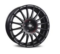 Cerchio in Lega OZ Superturismo GT in 7x17 ET35 4x100 Matt Black Red Lettering