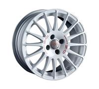 Cerchio in Lega OZ Superturismo WRC in 6,5x15 ET35 5x100 Race White Red Letterin