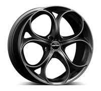CERCHIO IN LEGA GMP DRAKE PER ALFA ROMEO GIULIA 9X19 5X110 GLOSSY ANTHRACIT R45