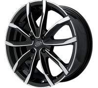 CERCHIO IN LEGA PER ALFA ROMEO JUNIOR 7,0J17" 4X108 30 65,10 MIM EVO001 BLACK PO