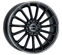 CERCHIO IN LEGA PER AUDI A6 7,5J17" 5X112 45 66,60 MAK KOMET GLOSS BLACK MIRROR