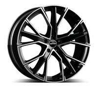 CERCHIO IN LEGA PER AUDI A6 8,0J18" 5X112 35 66,50 GMP GUNNER BLACK DIAMOND