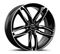 CERCHIO IN LEGA PER BMW X2 8,5J19" 5X112 45 66,50 GMP ATOM BLACK DIAMOND
