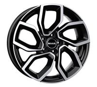 CERCHIO IN LEGA PER CITROEN NEMO 7,0J17" 4X98 33 58,10 MAK APOLLO BLACK MIRROR