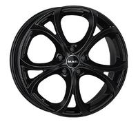 CERCHIO IN LEGA MAK LARIO PER FIAT 500X 8X18 5X110 GLOSS BLACK KYQ