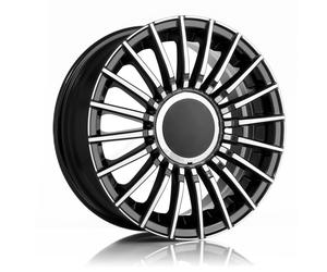 CERCHIO IN LEGA PER FIAT QUBO 6,5J16" 4X98 35 58,10 ELITE WHEELS CINQUE BLACK PO